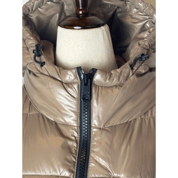 Michael Kors Coat Women Small Tan‎ Quilted Insulated Puffer Jacket Outdoor - Picture 7 of 15
